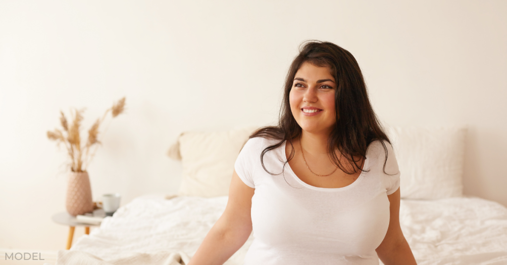 Young joyful women considering Bariatric Surgery